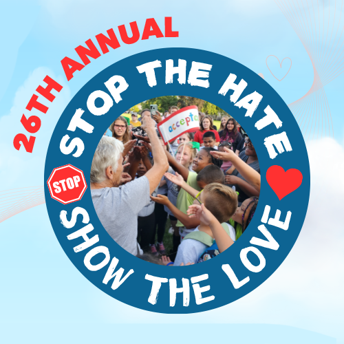 26th Annual Stop the Hate Show the Love Walk Logo